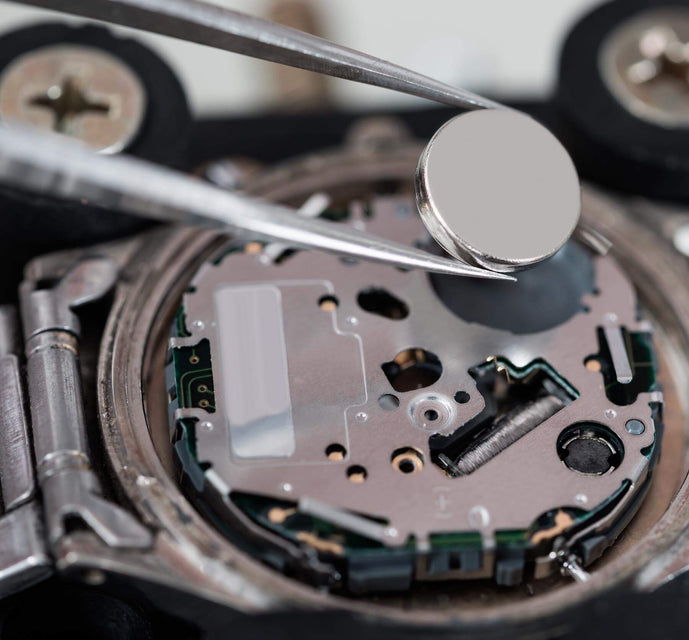 Tweezers With Battery And Wrist Watch