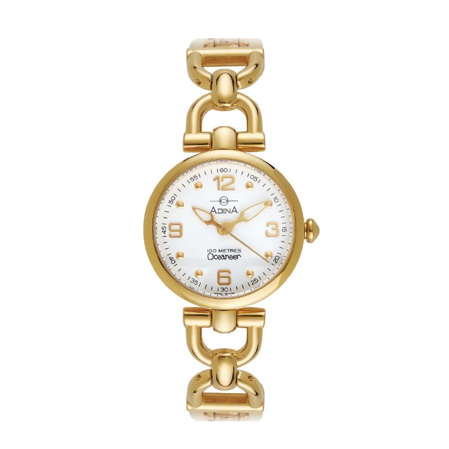 Ladies Adina Oceaneer Watch Sapphire Glass Gold Band