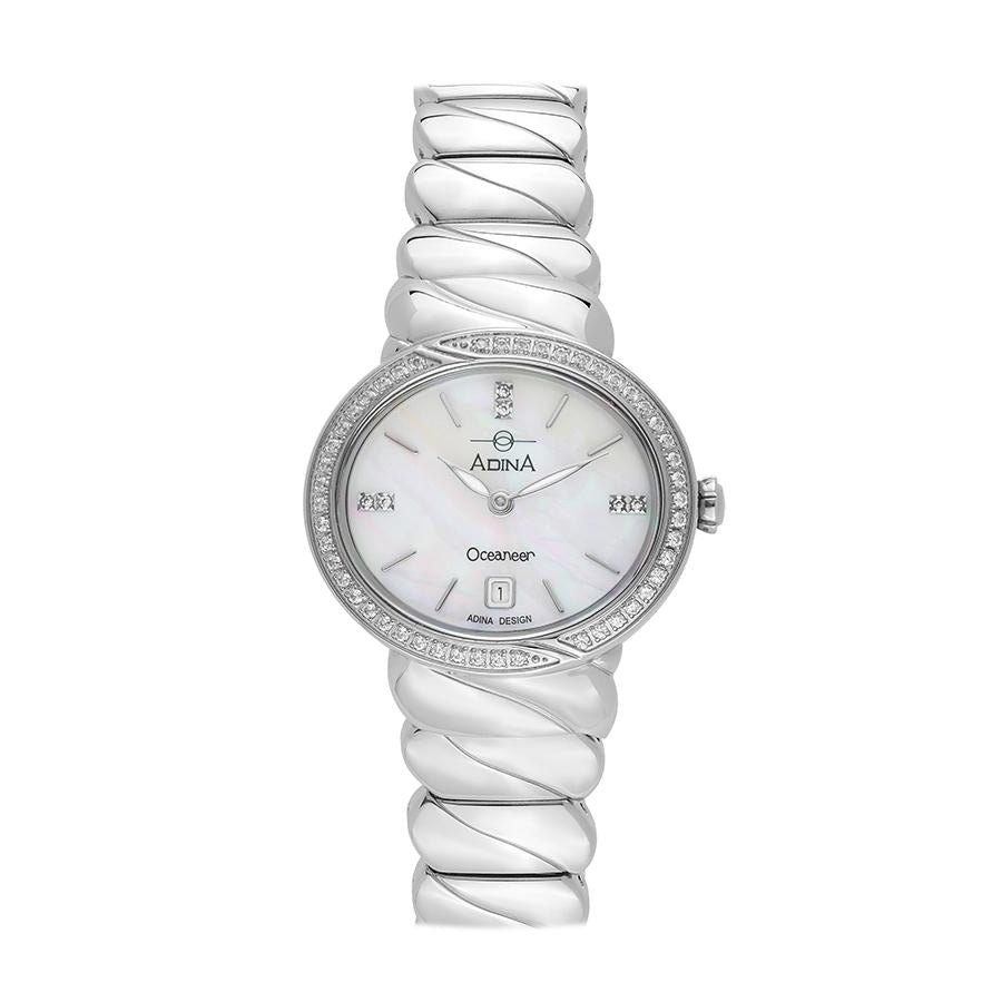 Ladies Adina Oceaneer Watch Stone Set Around MOP Face
