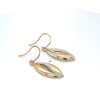 2tone Diamond Drop Hook Earrings