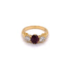 18ct Yellow Gold Ruby And Diamond Ring