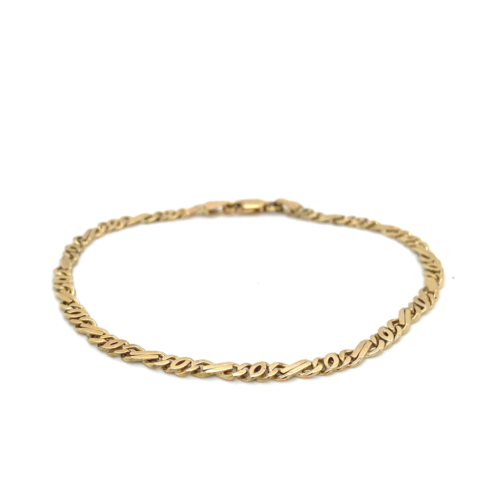 9ct Yellow Gold Birds Eye Style Bracelet