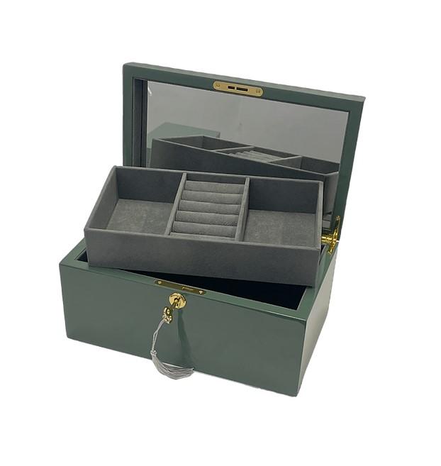 Woodgrain Olive Medium Jewellery Box 