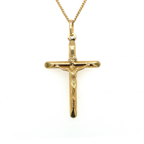 18ct Yellow Gold Crucifix Pendant