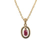 9ct Yellow Gold Ruby Pendant
