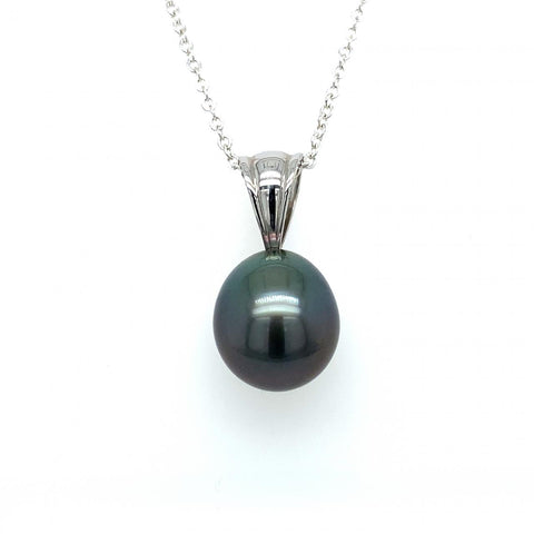 18ct White Gold Tahitian Pearl Pendant