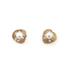 9ct Yellow Gold Freshwater Pearl Leaf Design Earrings