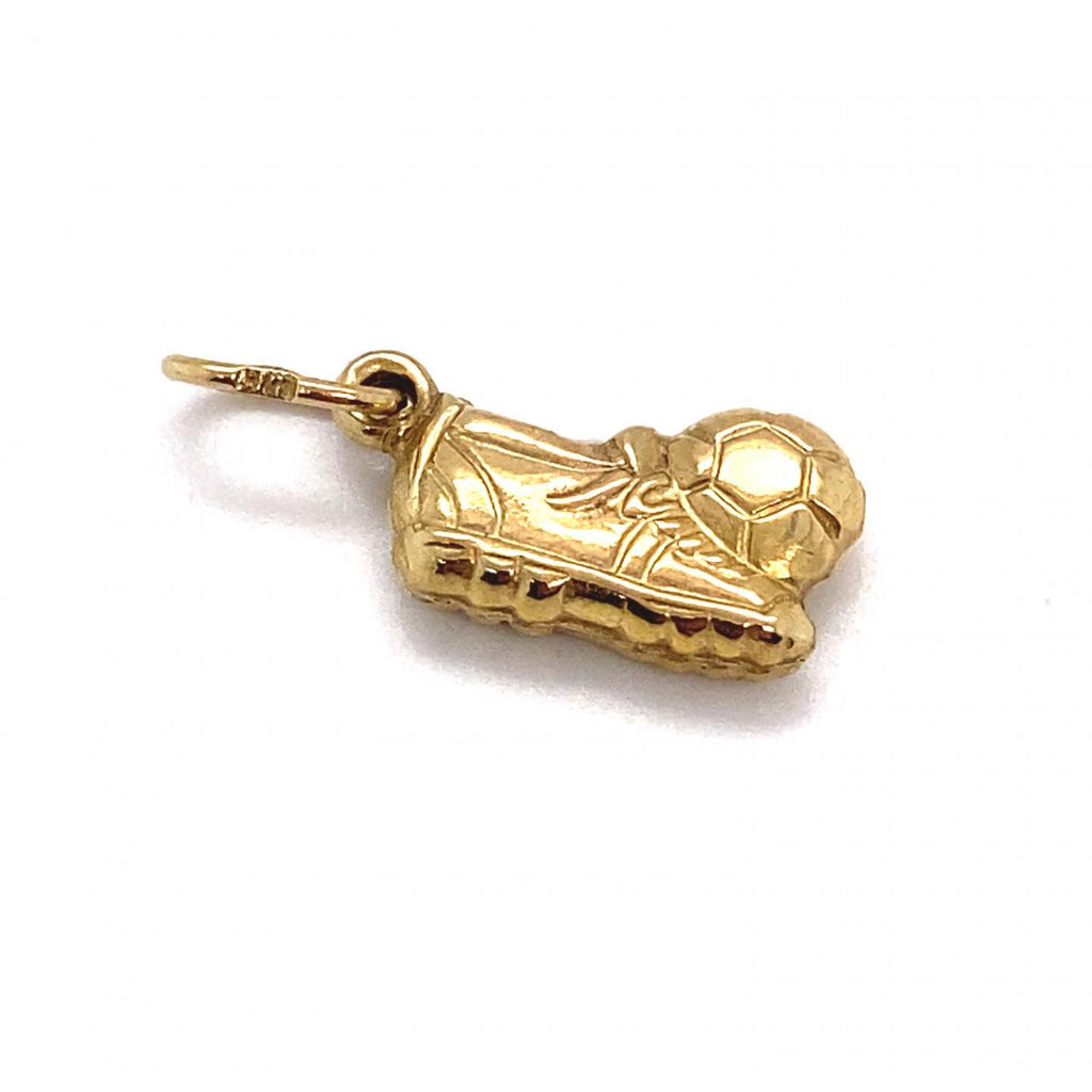 9ct Yellow Gold Soccer Boot And Ball Charm