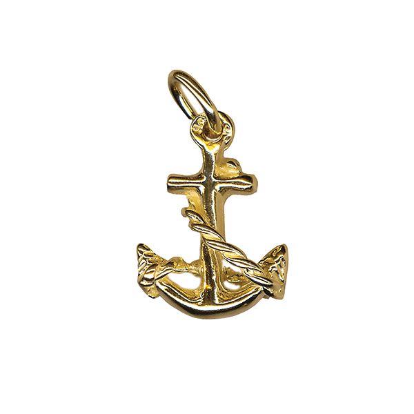9ct Yellow Gold Anchor & Rope Charm