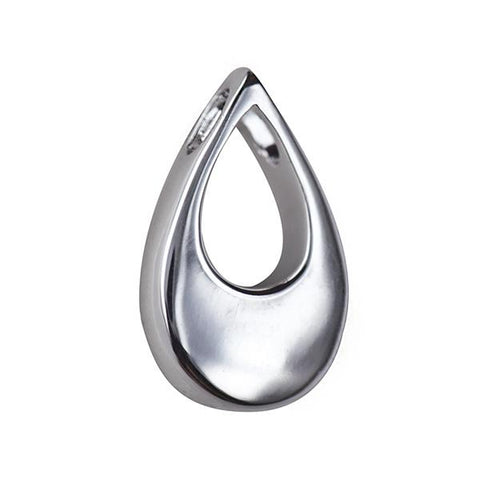 Sterling silver teardrop memorial pendant