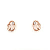 9ct Rose Gold Diamond Set Earrings