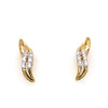  	9ct Yellow Gold Diamond Earrings