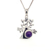  	Sterling Silver Amethyst Tree of Life Pendant