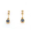 9ct Gold Sapphire Drop Earrings