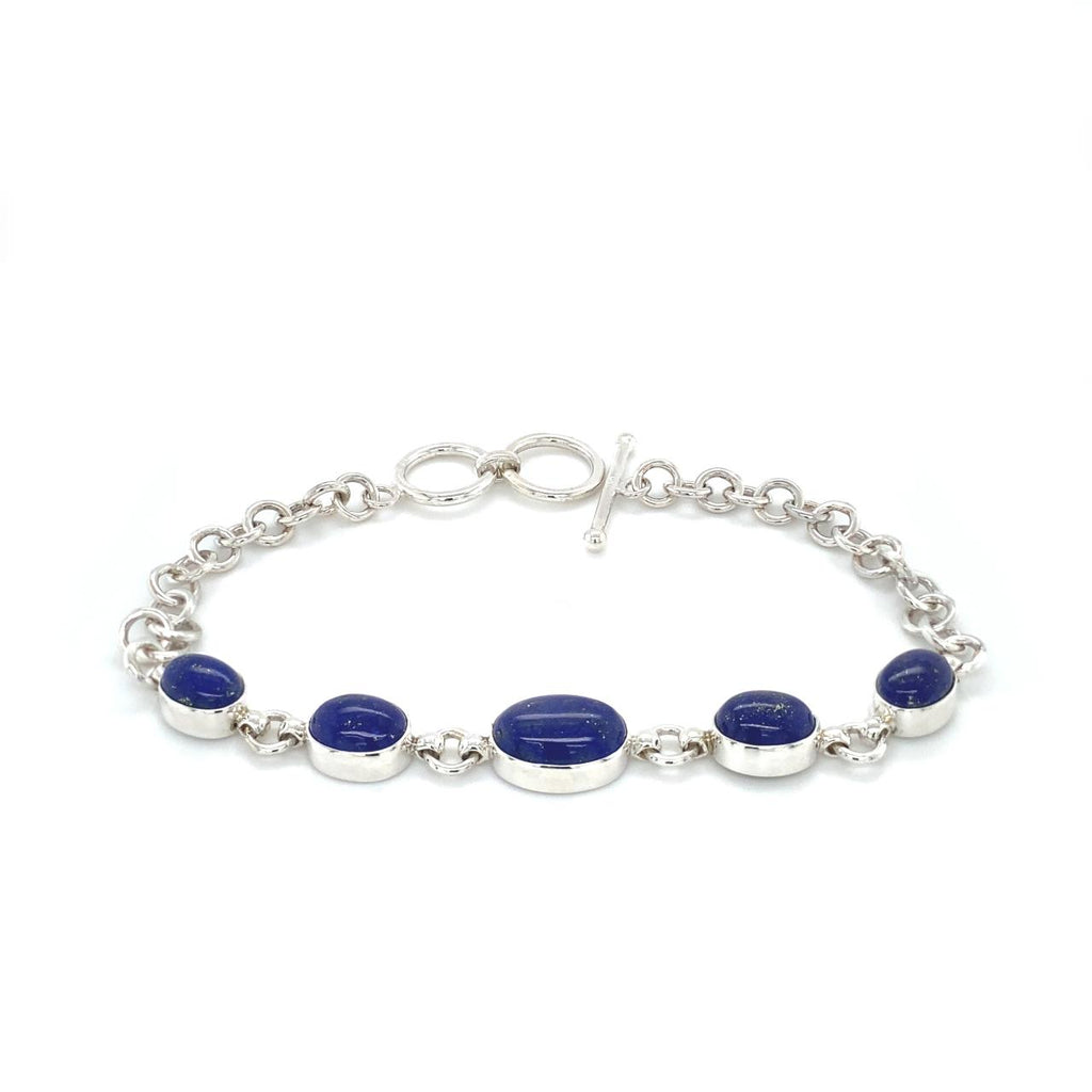  	Sterling Silver Lapis Bracelet