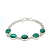 Sterling Silver Malachite Bracelet