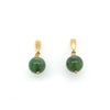 9ct Yellow Gold Jade Drop Earrings