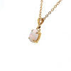 9ct Yellow Gold Oval Solid Opal Claw Set Pendant