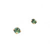 9ct Yellow Gold Green Tourmaline Stud Earrings