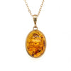 9ct Yellow Gold Baltic Amber Pendant