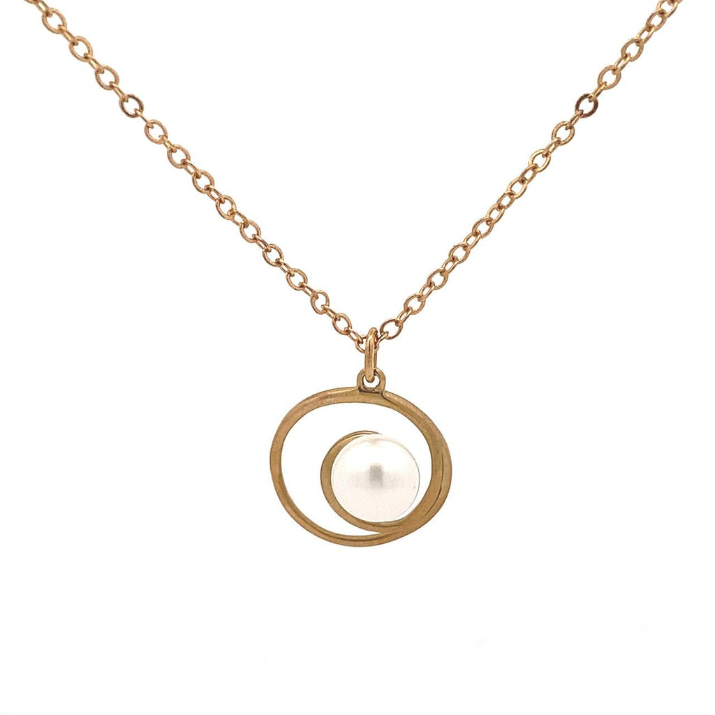 9ct Yellow Gold Freshwater Pearl Pendant
