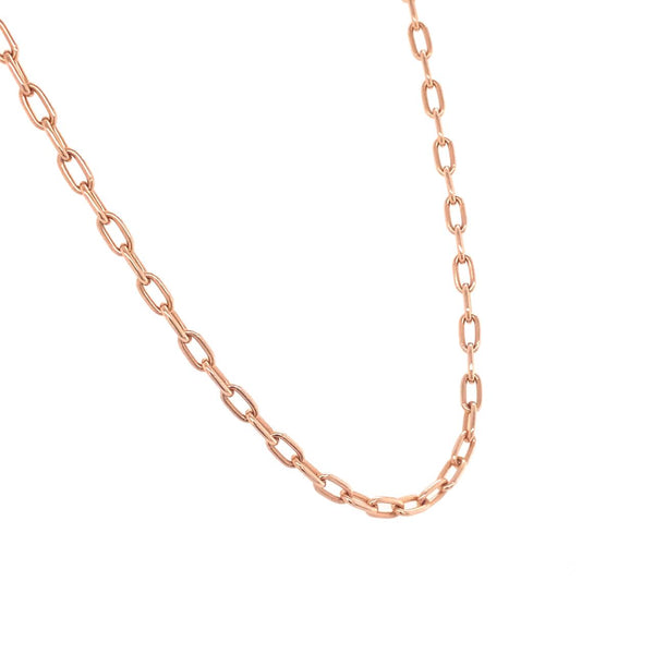 9ct Rose Gold Elongated Trace Chain