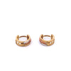 9ct 3tone Huggie Earrings 