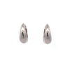 9ct White Gold Tapered Huggie Earrings