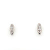  	9ct White Gold 2 x Diamond Bead Set Stud Earring