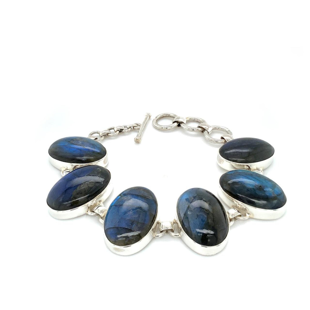  	Sterling Silver Labradorite Bracelet