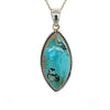 Sterling Silver Green Mohave Turquoise Pendant