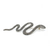 Sterling Silver Marcasite Snake Brooch
