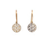  	9ct Yellow Gold Flower Of Life Hook Earrings