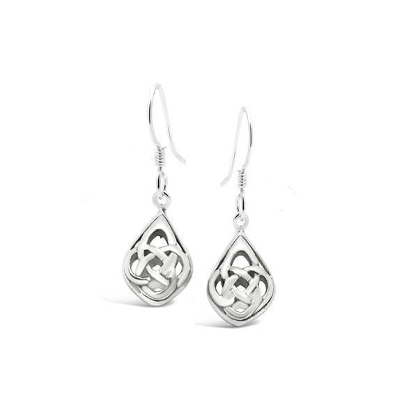 Sterling silver celtic hook Earrings