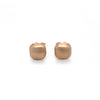 9ct Rose Gold Brushed Finish Square Stud Earrings