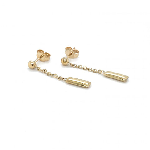 Gold Delicate Stud Drop Earring