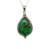 Sterling Silver Green Mohave Turquoise Pendant