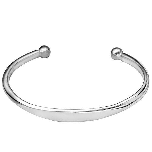 Sterling Silver Solid Mens Surf Cuff