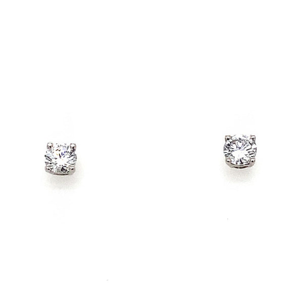 9ct White Gold Lab Grown Diamond Stud Earrings