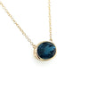 9ct Yellow Gold London Blue Topaz Necklace