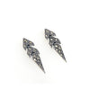 Sterling Silver Plain Arrow Shape Marcasite Stud Earrings