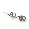  	Sterling Silver Marcasite Snake Earrings