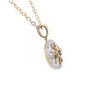 9ct Yellow Gold Sapphire and Diamond Pendant