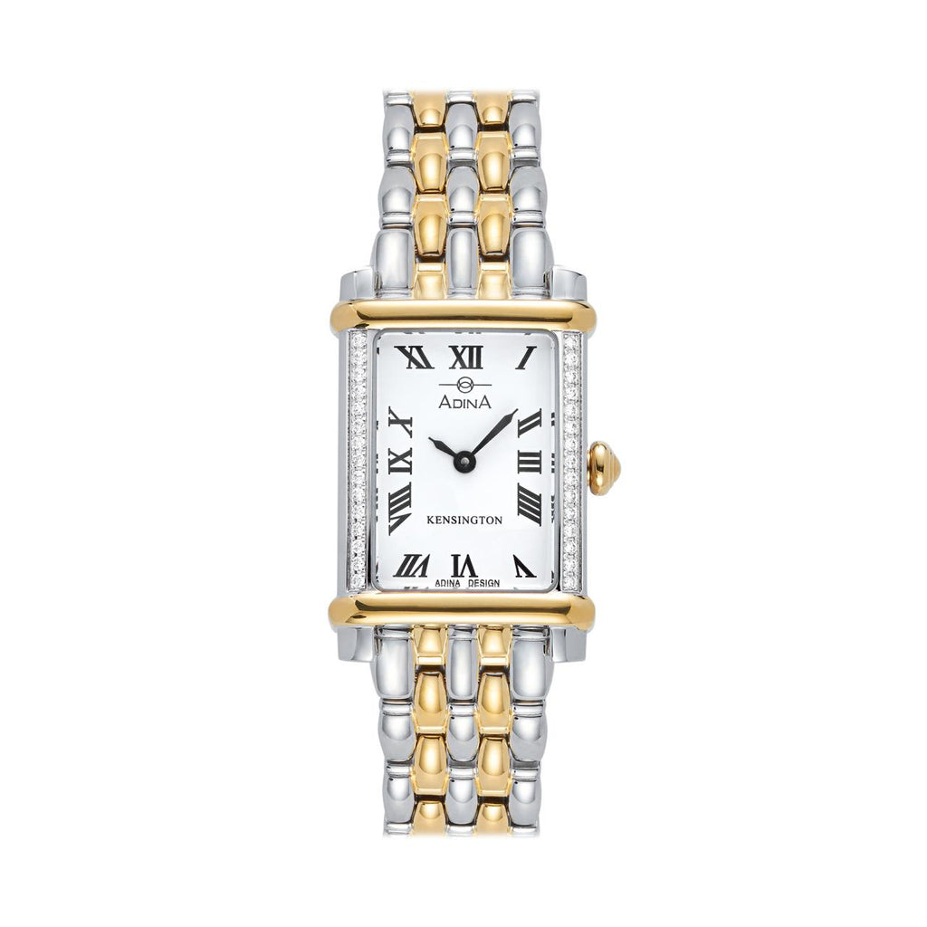 Ladies Adina Diamond Set 2tone Dress Watch 