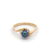 9ct Yellow Gold Black Cultured Pearl Ring 