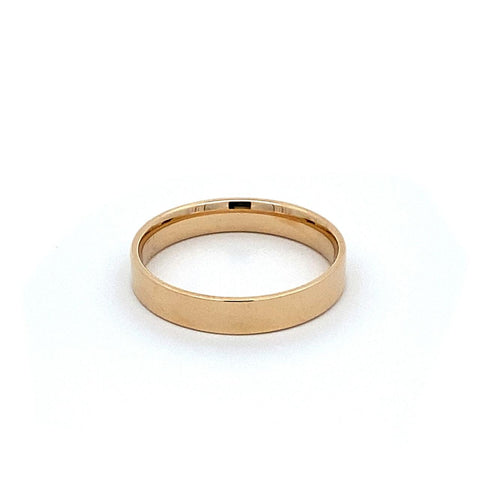  	9ct Yellow Gold Flat Wedder With Lux Finish
