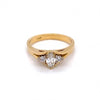 18ct Yellow Gold Art Deco Style Diamond Ring