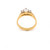 18ct Yellow Gold Art Deco Style Diamond Ring