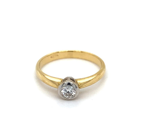 Bezel Set Diamond Ring