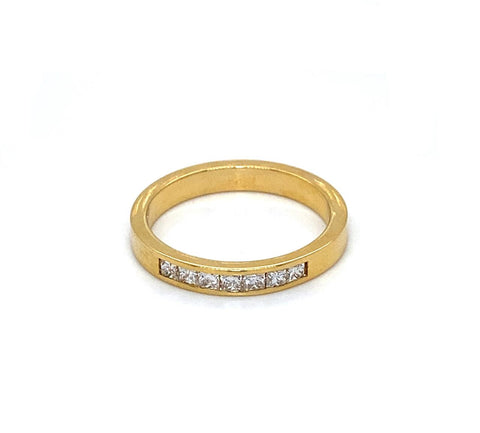 Yellow Gold Princess Cut Ring